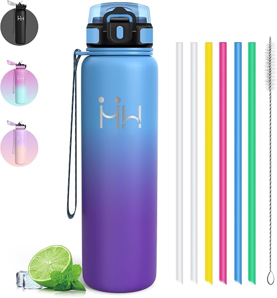 Botella Agua Acero Inoxidable 1 litro - Botella Termica - Cantimplora Gym- A Prueba de Fugas - Cantimplora sin Bpa- Mantiene 24H Frio/12H Calor, Termo para Deportes, Cámping, Gimnasio, Oficina - 1