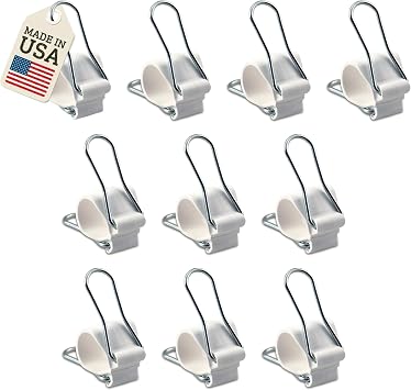 Reusable Plant Clips Made in USA Orchid Clips, Plant Support Clips & Cord Clips Heavy-Duty, Weather-Resistant & Durable Secure Stems, Vines, Wires, Cables, Tomato Plants Indoor & Outdoor