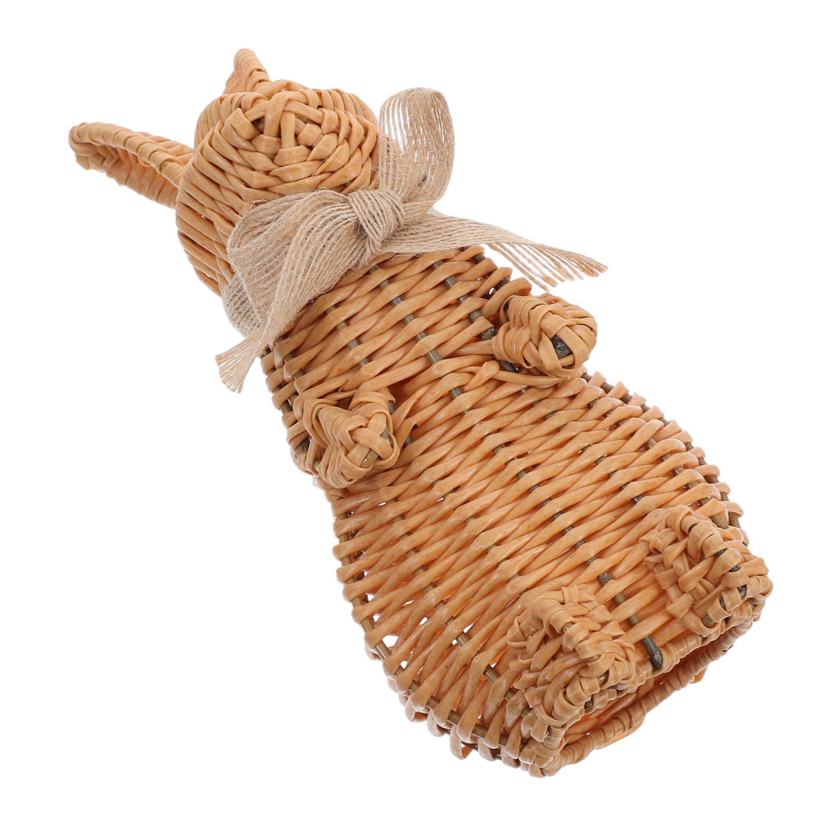 Levemolo Handgewebte Osterhasen Ornamente aus Pp mit Niedlichem Design Realistische Tischdekoration für Frühlingsparty und Wohnaccessoire Osterdeko