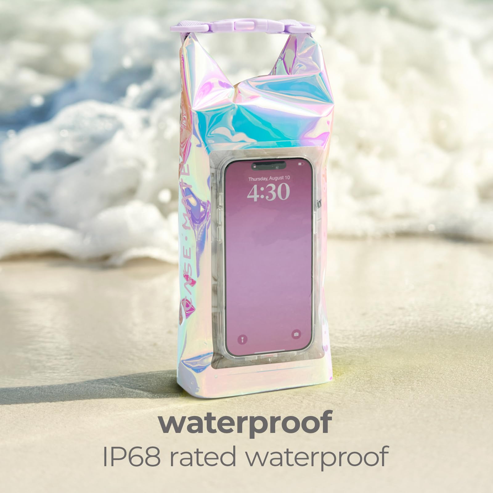 Case-Mate IP68 Sac étanche 2 L – Sac à Dos étanche avec étui pour téléphone Portable – Accessoires de Bateau et Kayak – Essentiels pour Le Camping, la Natation, la Plage, la pêche, Le Rafting, Les