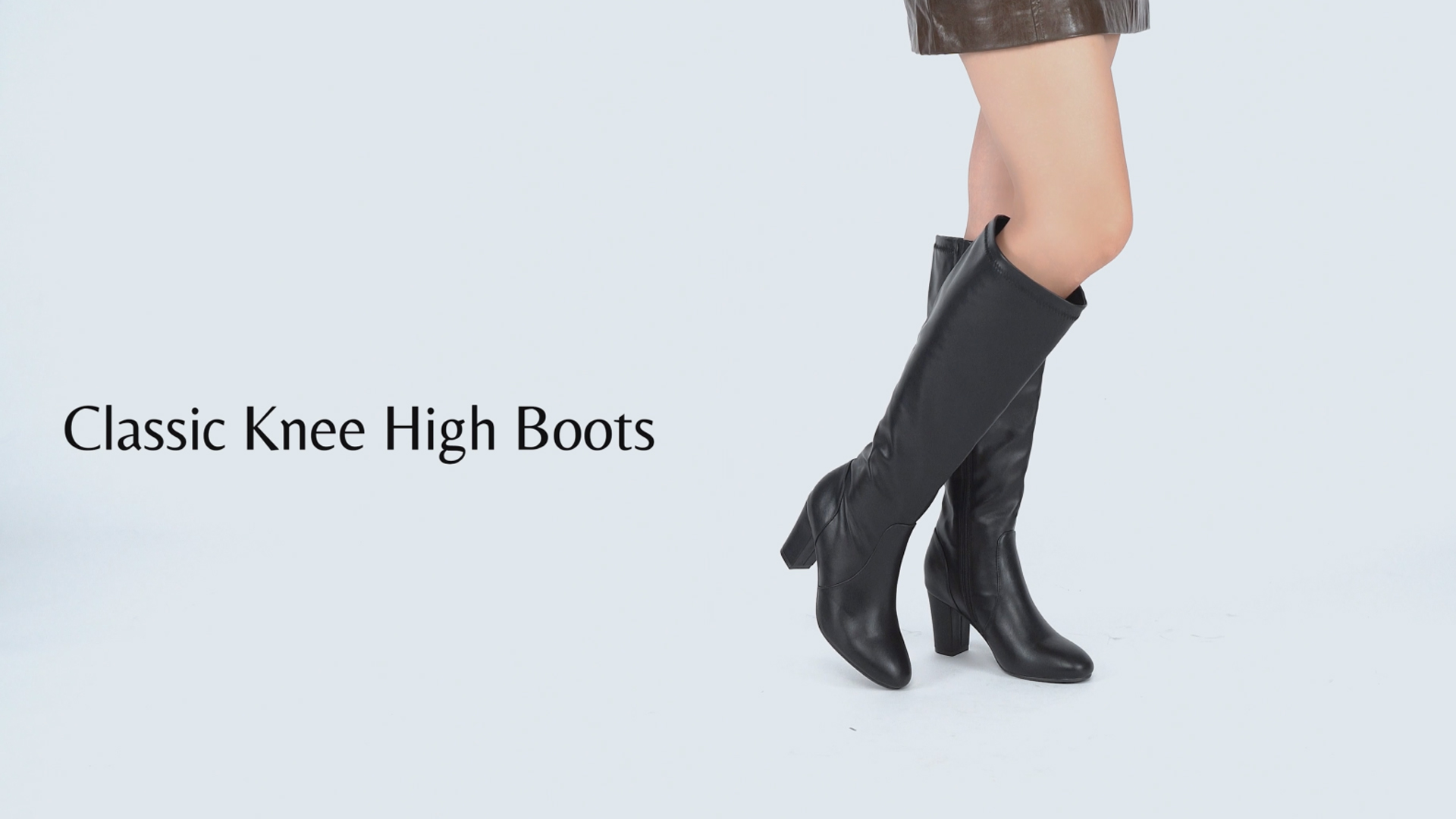 Amazon.com | SelenePair Women's Knee High Boots Chunky Block Heel