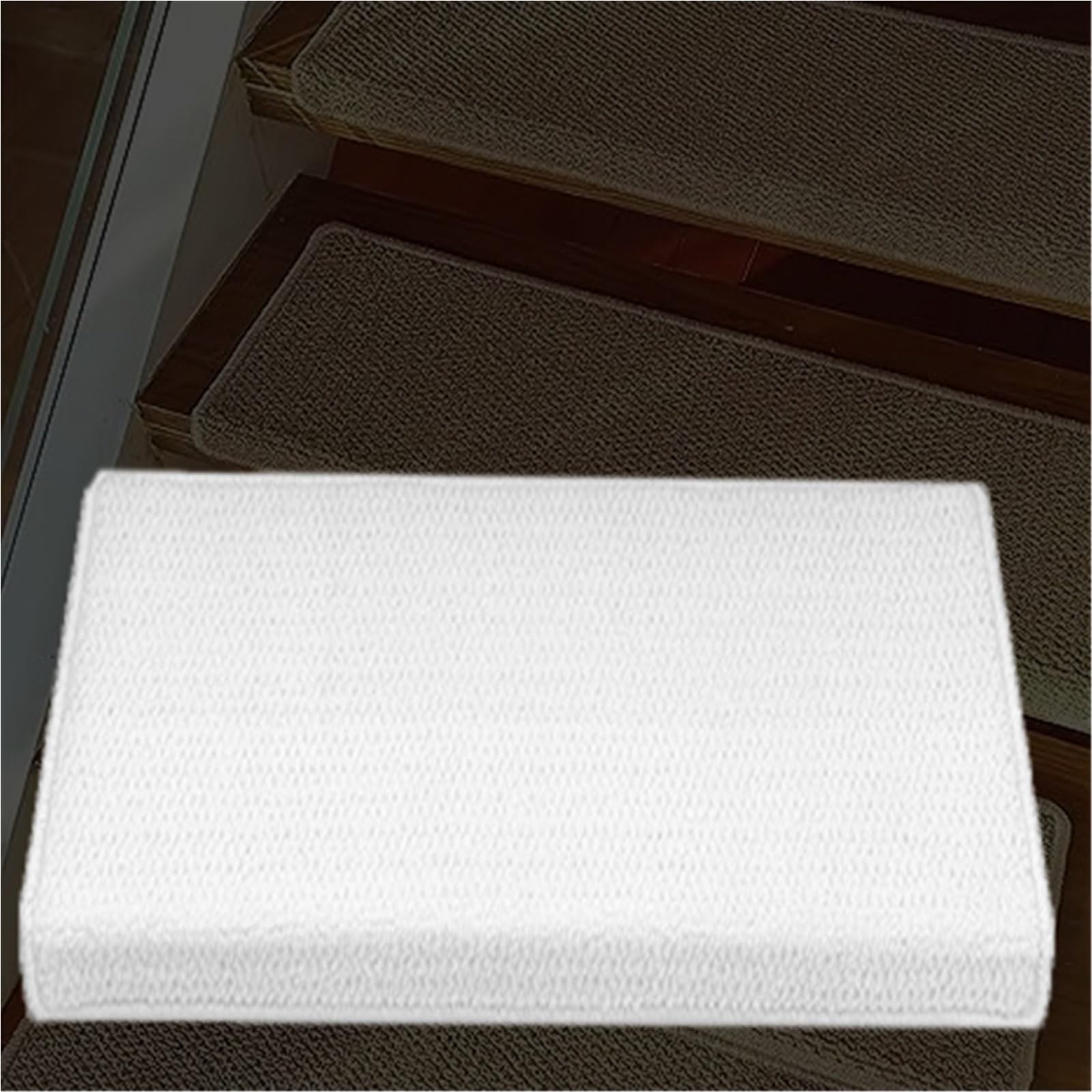 Peldaños antideslizantes 55 cm alfombrillas acolchadas para escaleras de madera de 60 a 80 cm