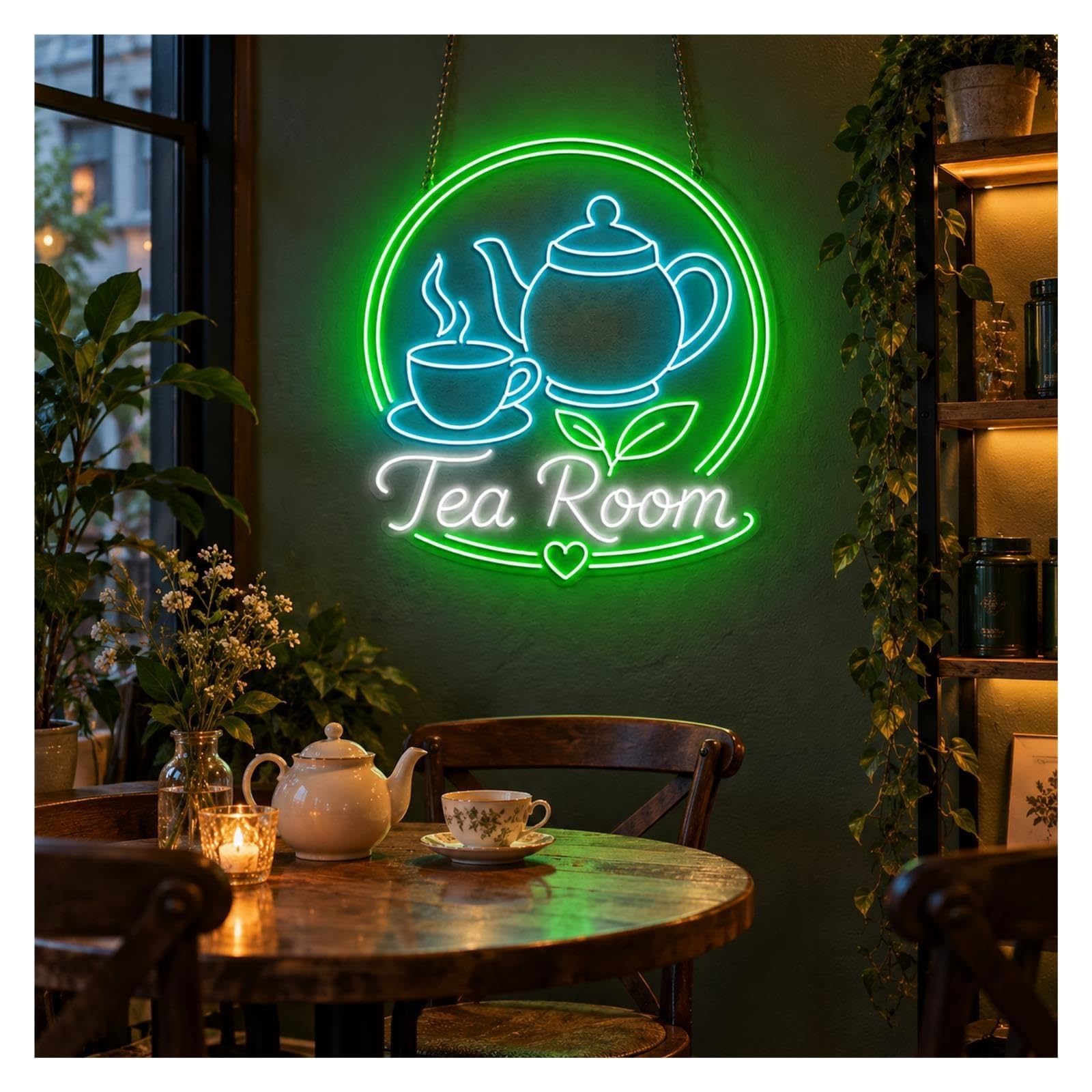 Insegna al Neon Insegna Al Neon Tea Room
