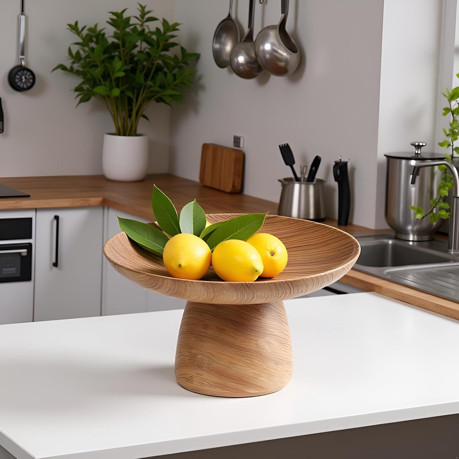 Braxio Decorative Bowl Coffee Table Decor - Catch All Trays for Entryway Table Centerpiece Decorative Fruit Bowl Living Room Housewarming Gifts 8.5 x 8.5 x 4.8 Inch