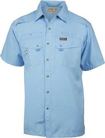 Hook & Tackle Mens Seacliff 2.0 | Short Sleeve | Vented | UV Sun Protection | Performance Fishing Shirt