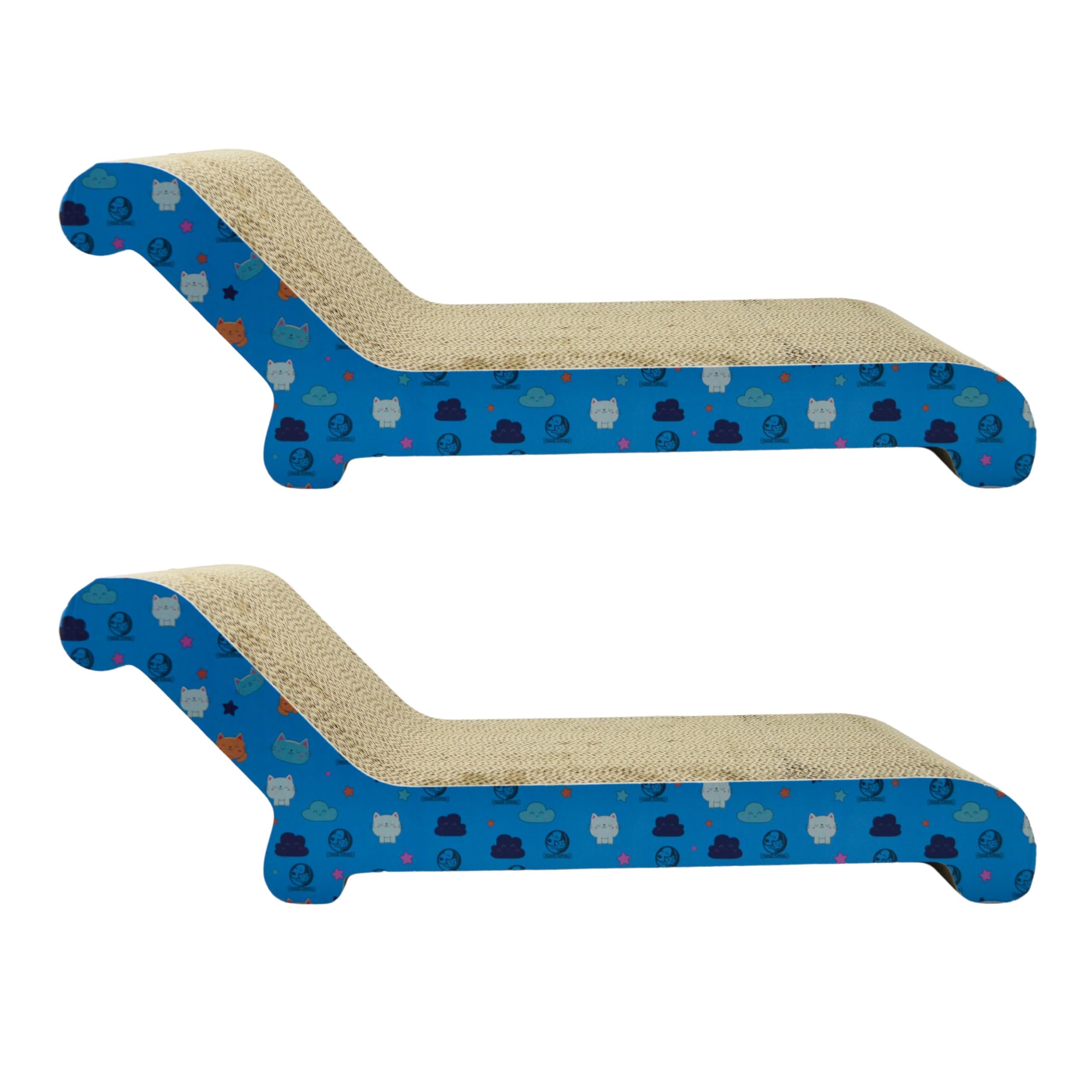 Foodie Puppies Cat Scratching Pad with Catnip, Corrugated Cat Scratcher Cardboard for Indoor Cats, Kitten for Furniture Protection, Durable Texture Design (Deck Chair Scratcher) (B0CR7PRPSK) Amazon Price History, Amazon Price Tracker