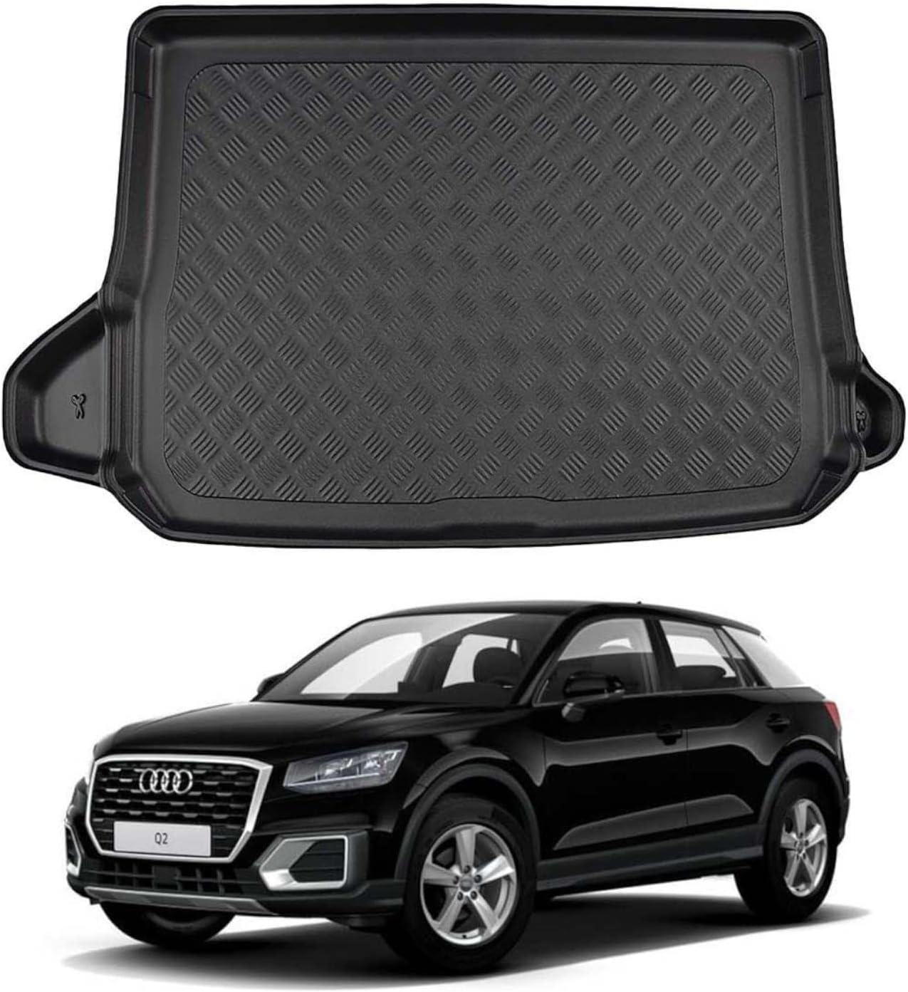 NOMAD Boot Liner for Audi Q2 2016+ Recyclable Plastic (PE) Boot Floor Upper Position Tailored