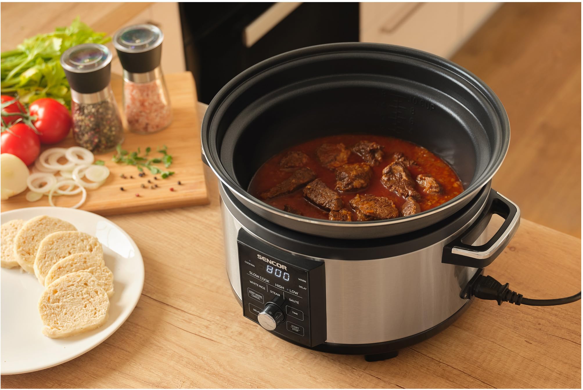 Mijoteuse Spr 5520ss 5,5 L Gris / Noir à Prix Mijoteuse Spr 5520ss 5,5 L Gris / Noir à Prix