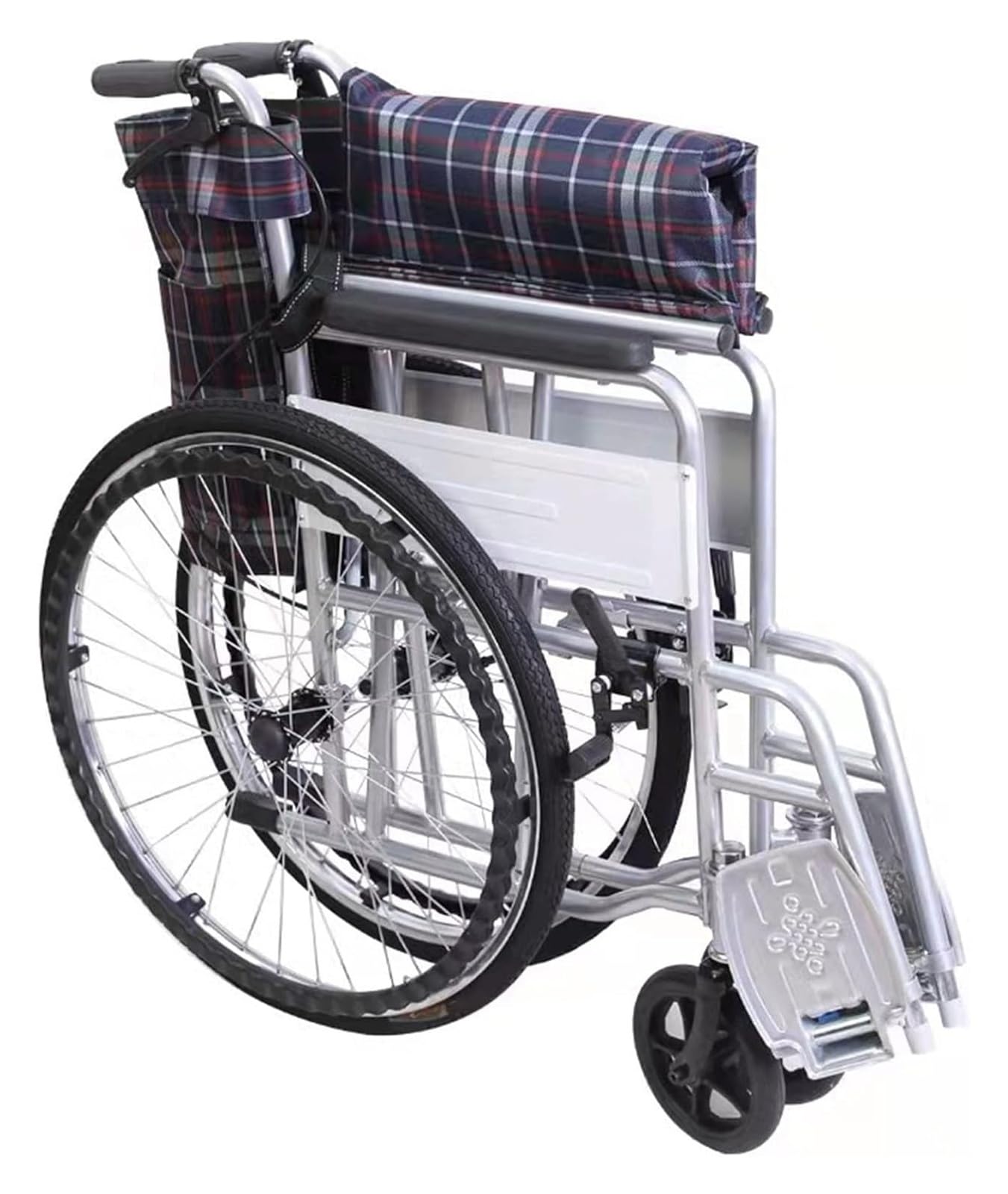 Silla De Ruedas Plegable Silla De Ruedas Manual Ligera, Silla De Ruedas Plegable Ligera De Transporte Con Frenos De Mano, Silla De Ruedas Plegable For Viajes Y Almacenamiento, Compacta, De Celosía(Bla