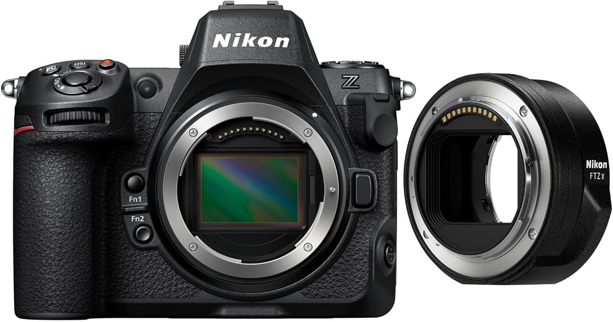 Nikon Z8 Mirrorless Camera Body Bundle | FTZ II Mount Adapter, (2 items)