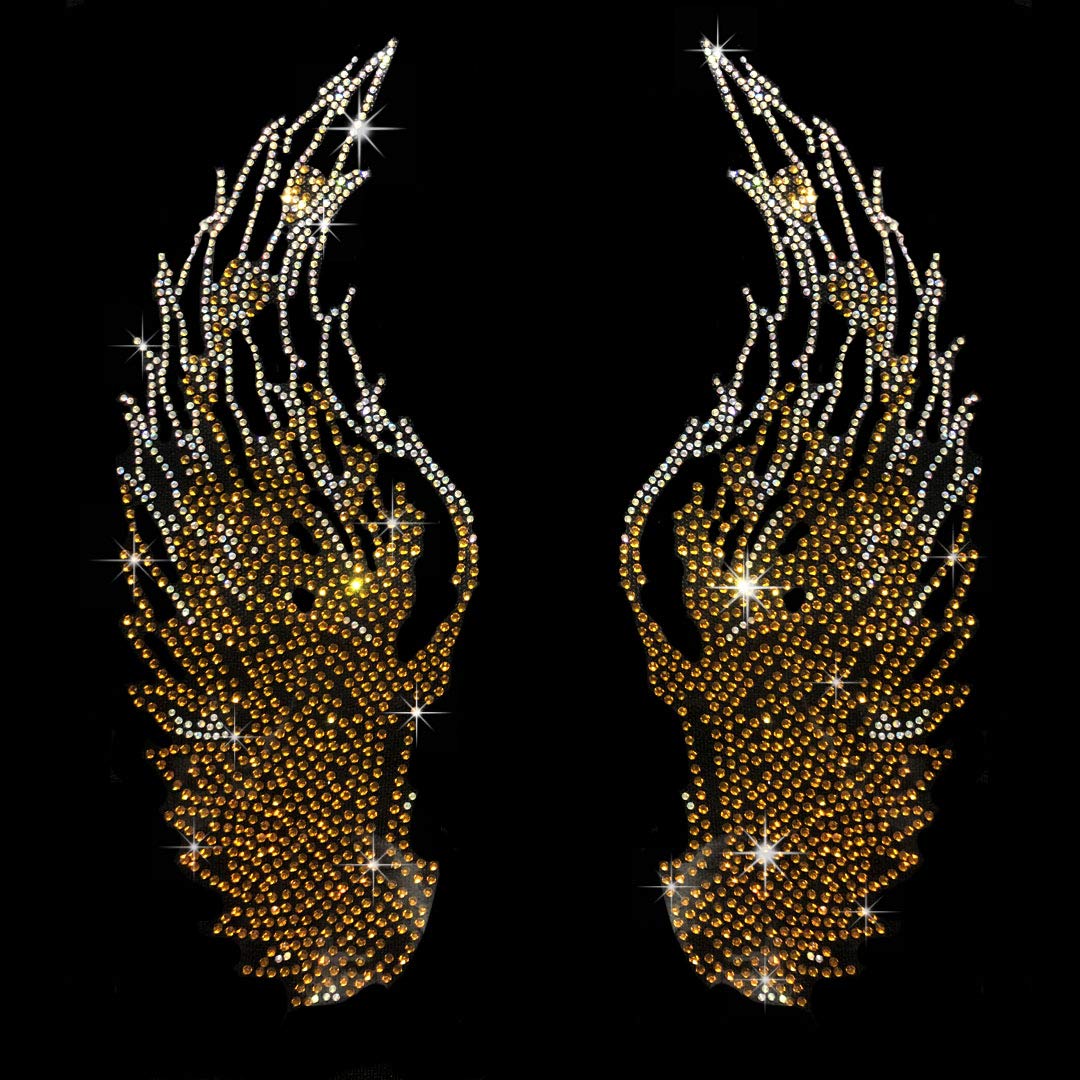 Vintage Cristal Angel Wing Pince Cheveux Barrette Strass Aile &Eacute;pingle &Agrave;