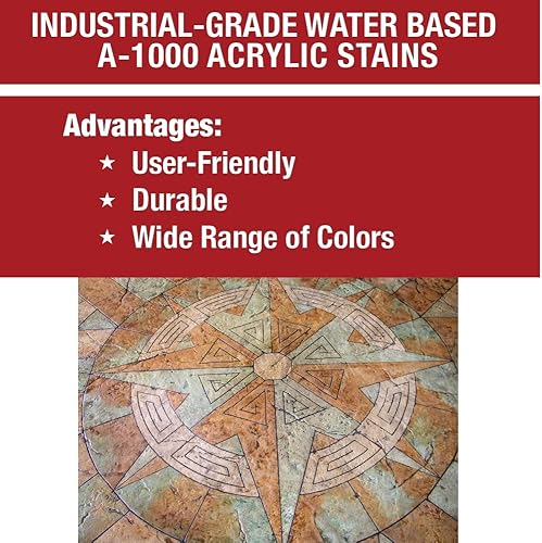 Miniatura 4 de Tinte para hormigón, pizarra, tinte tópico semiopaco para madera, hormigón, piedra, azulejos, terrazas, pisos, cemento, porches, ladrillos y más -