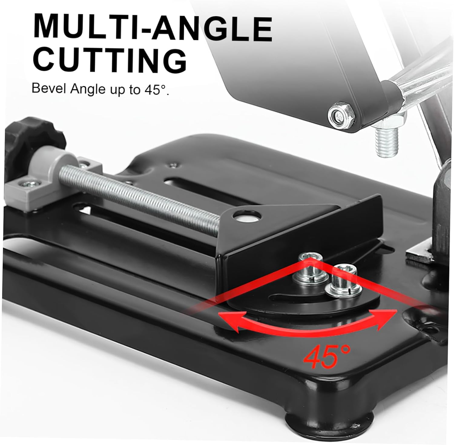 Angoily 801a Adjustable Angle Grinder Stand with Heavy Duty Support Base Multi-angle Cutting Machine Holder for Secure Fixture and Enhanced Stability