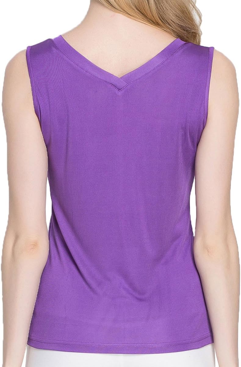 Paradise Silk Pure Silk Knit Women's V Neck Double Side Short Sleeves Top