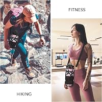 Half Gallon Water Bottle Carrier Bag - Adjustable Shoulder Strap, Neoprene Sleeve, 2 Pockets For Hiking & Camping - View #9