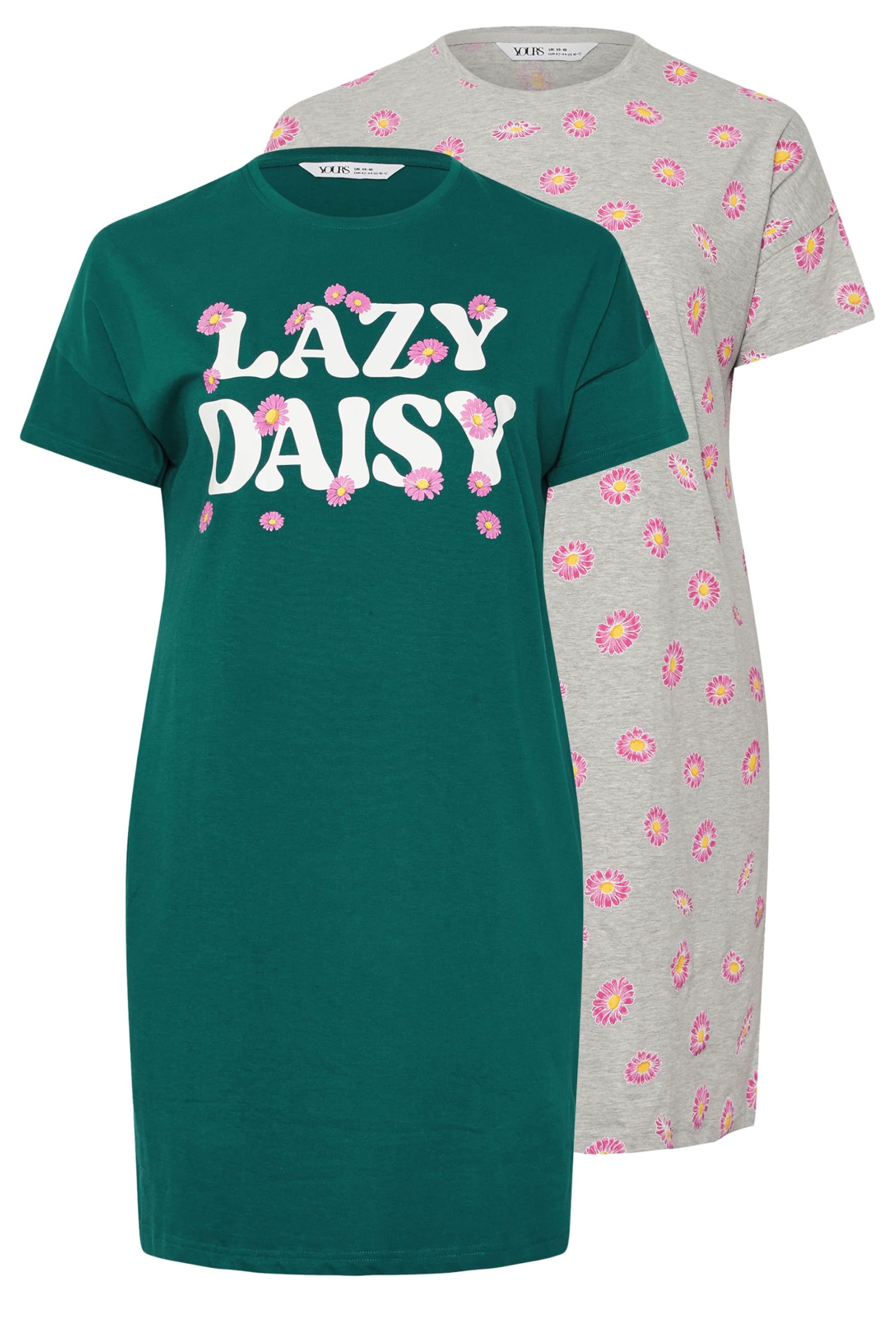 Yours Nightdress - Cotton - Green - Size 38-40
