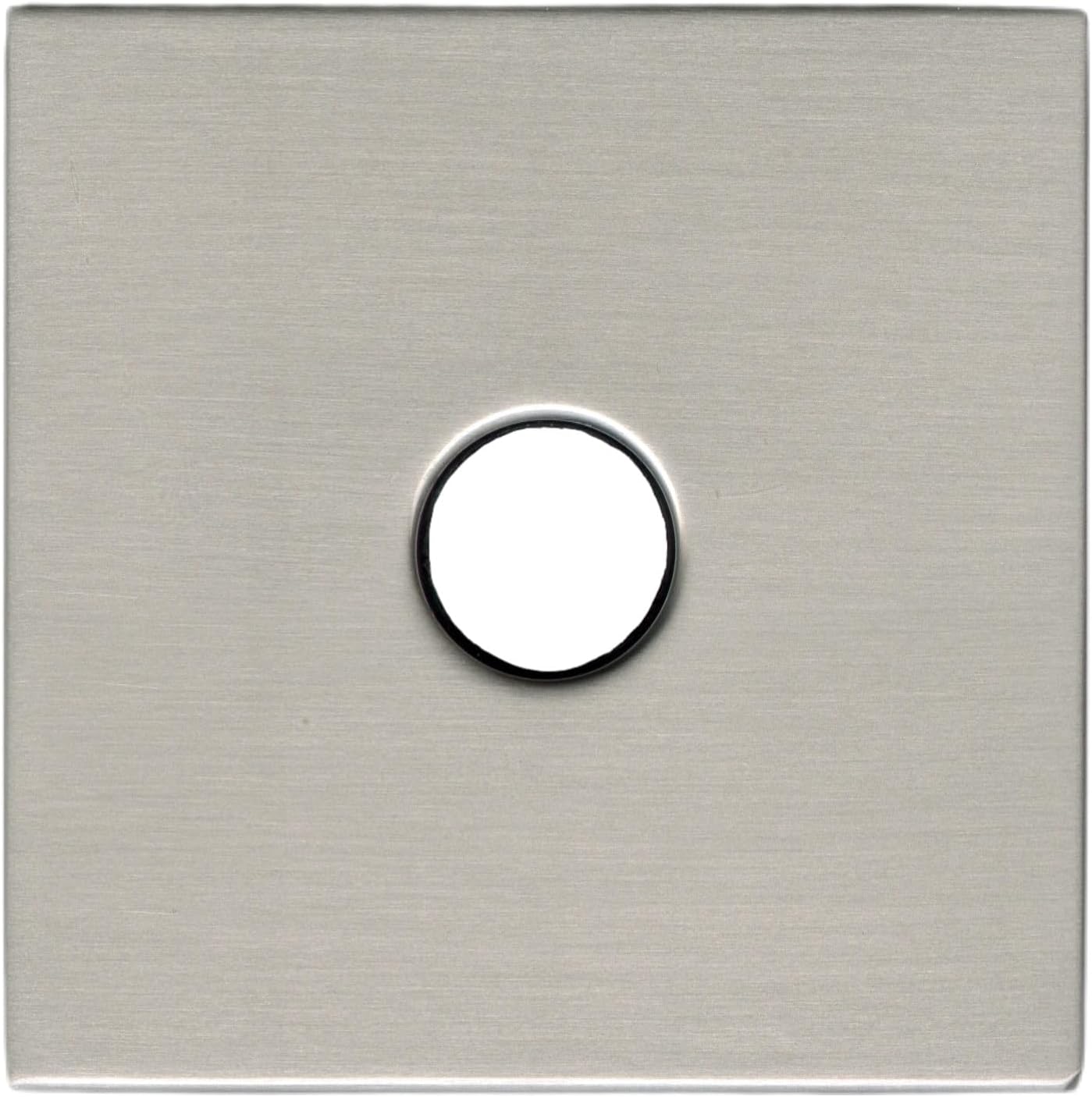 Corla Modern 3.5โ Square Shower Arm Flange | Universal Extra Large Replacement Escutcheon Cover Plate (Brushed Nickel)