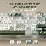 RK ROYAL KLUDGE R75 Clavier mécanique avec bouton de volume, 75% Joint de clavier monté, chaud swappable, son crémeux, MDA Profil, PBT Captures-clés