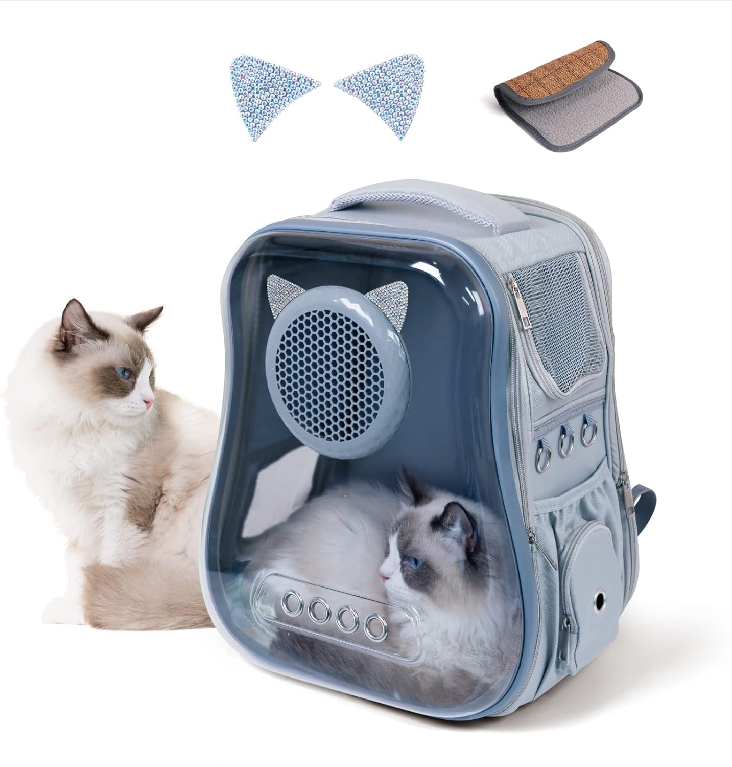 Cat Backpack Carrier, Breathable Backpack for Cats