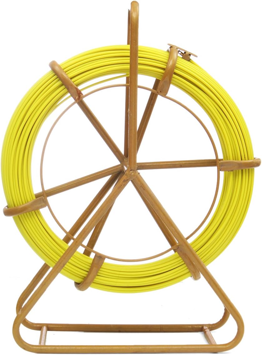 Fish Tape Fiberglass Cable Puller Reel Wire Cable Running Rod Duct Rodder Fishtape Puller
