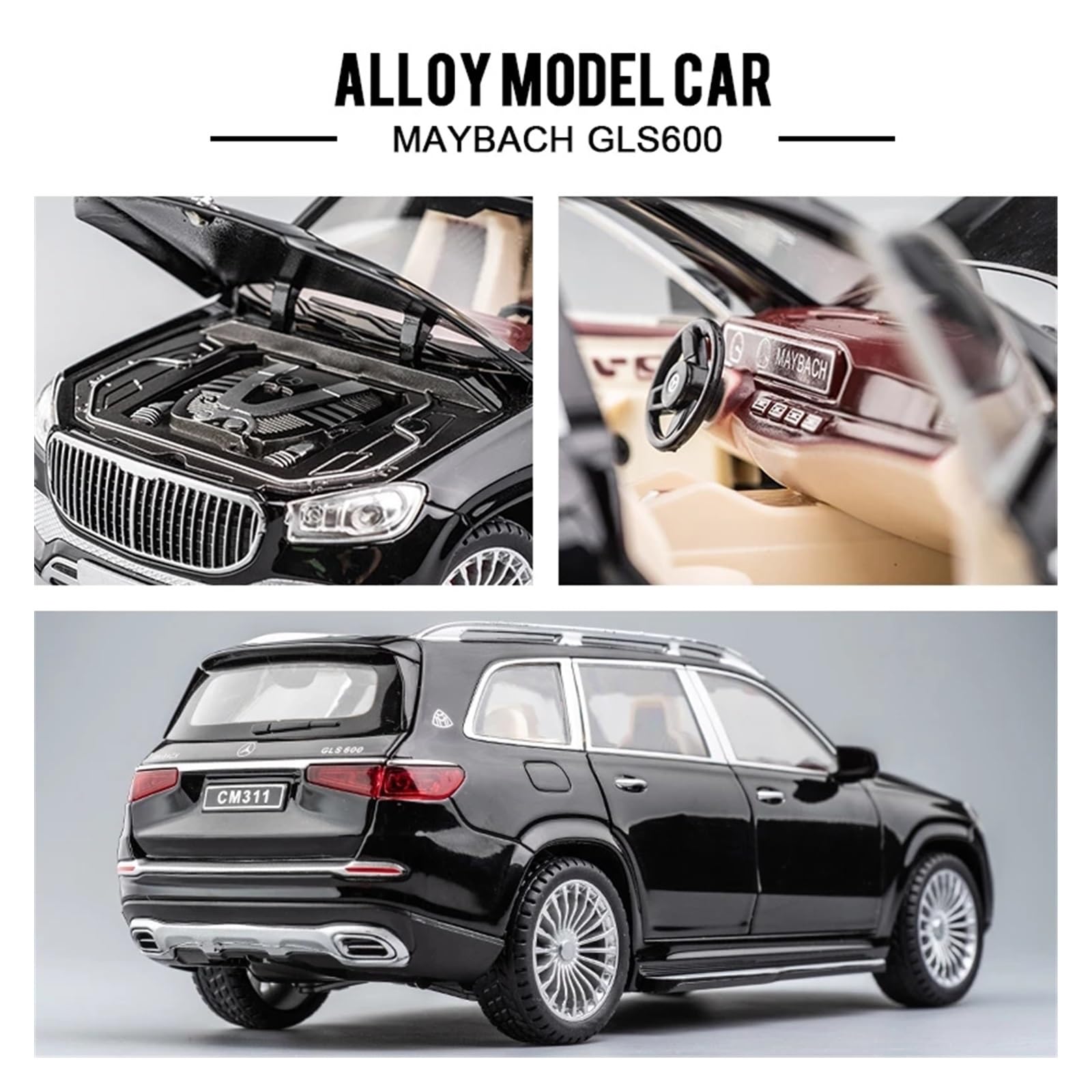 Amazon.co.jp: 1:24 ベンツマイバッハGLS600に最適 合金モデルカー子供