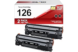 Canon 126 Toner Cartridge Compatible Replacement for Canon ImageCLASS LBP6200 Series Black 2-Pack