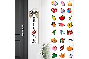 Interchangeable Door Sign for Home and Porch