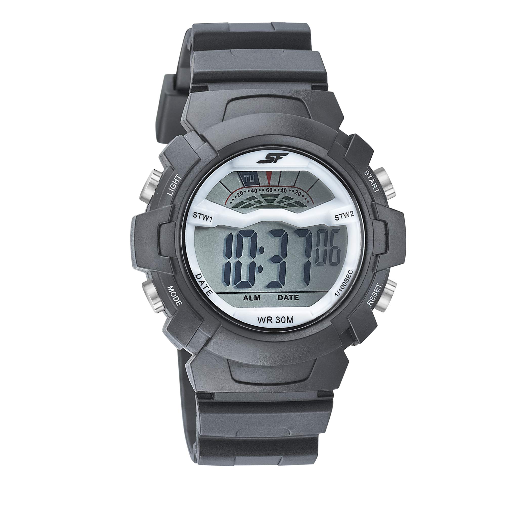SF Casuals Digital White Round Dial Mens Sport Watch-77109PP01 (B08RDQHRL8) Amazon Price History, Amazon Price Tracker
