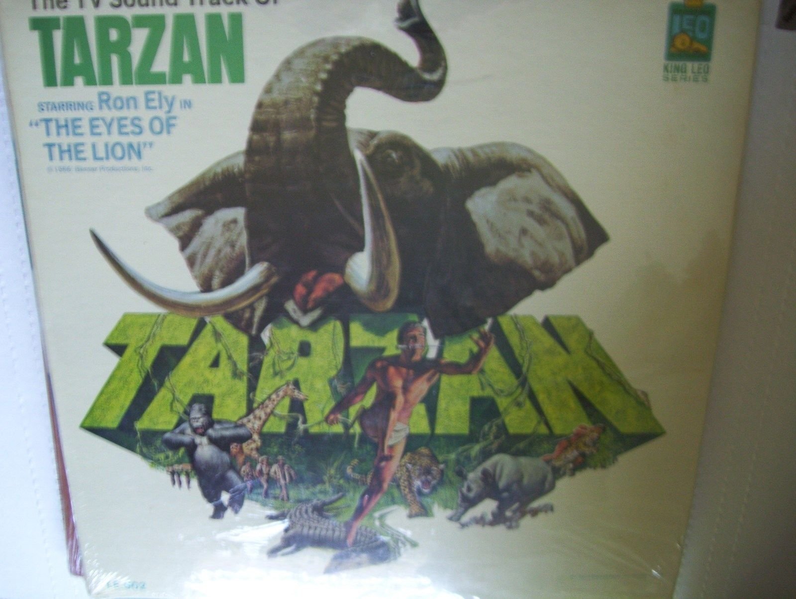 TARZAN: THE EYES OF THE LION (DIALOGUE & MUSIC, TV ORIGINAL SOUNDTRACK LP VINYL, 1966)