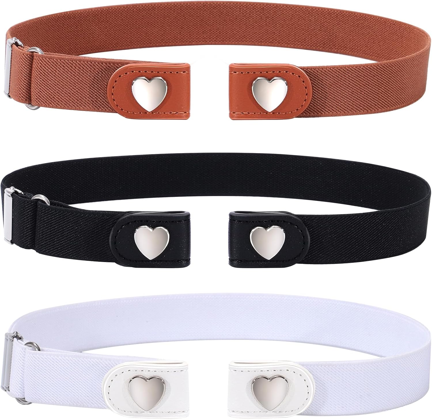 Kajeer Girls Belt Elastic No Buckle Belt for Kid Buckle Free Toddler for Boy Girl Causal Pants Jeans