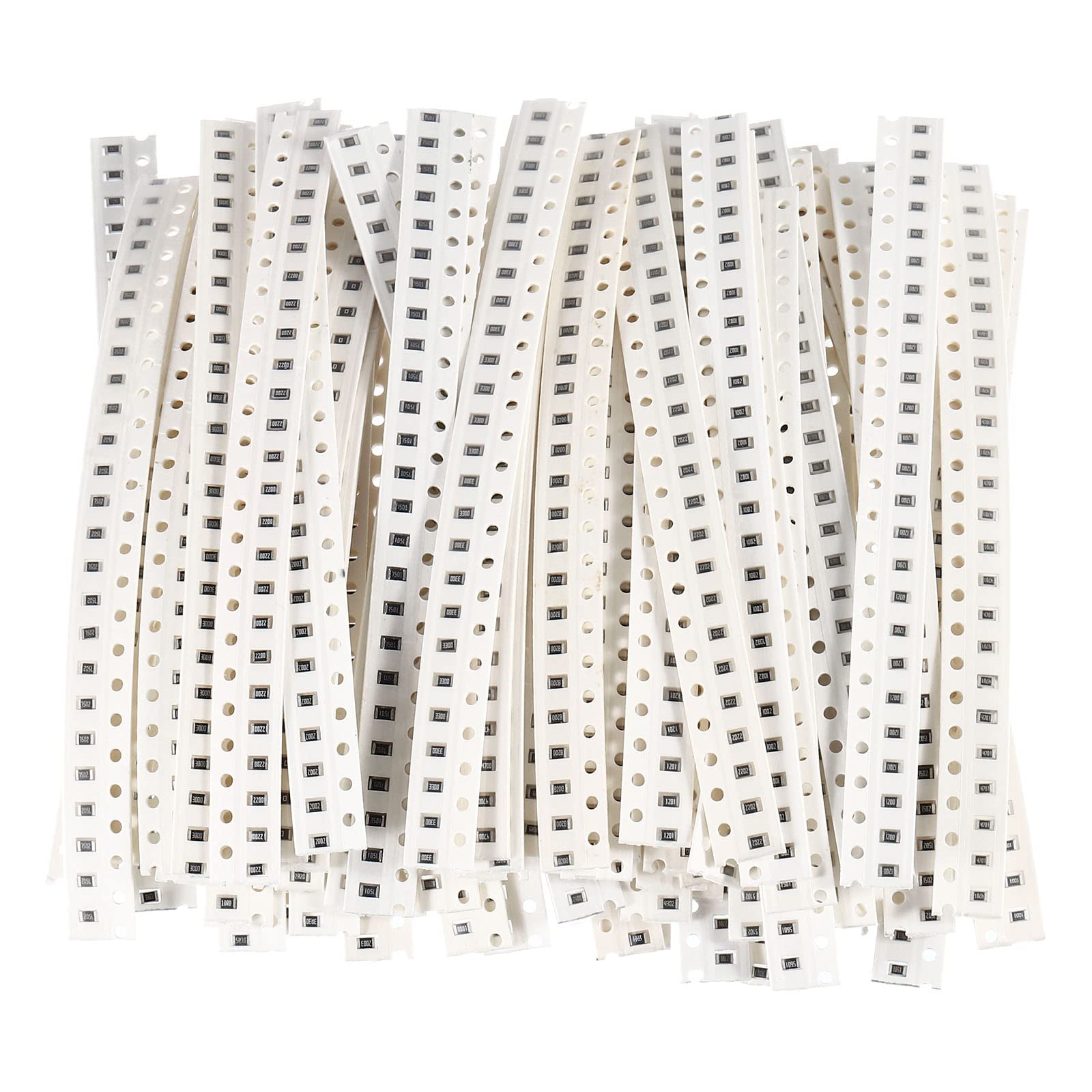 PATIKIL 0805 Surface Mount Device Resistor Kit, 1Set/1500Pcs 0R-10M Ohm 60 Values 1% Tolerance 1/8W Chip Resistors Assortment Kit for Electronic Product-image-29