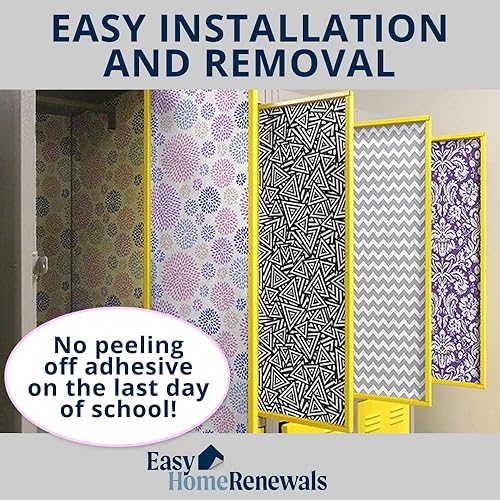 Miniatura 8 de Appliance Art Papel tapiz magnético de lujo para casillero escolar, decorativo, vinilo magnético para actualización instantánea, recortable, fácil