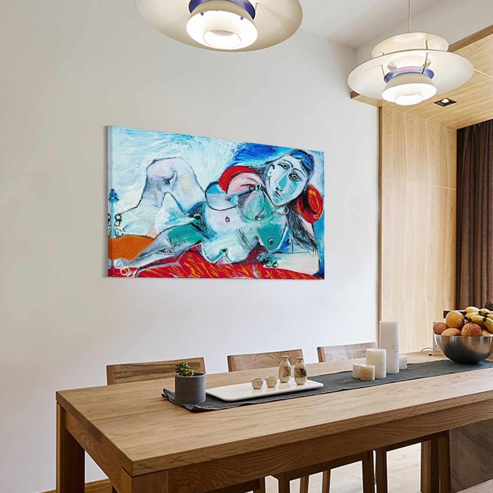 Amazon.co.jp: パブロ・ピカソ《首飾りをした裸婦》 アートパネル