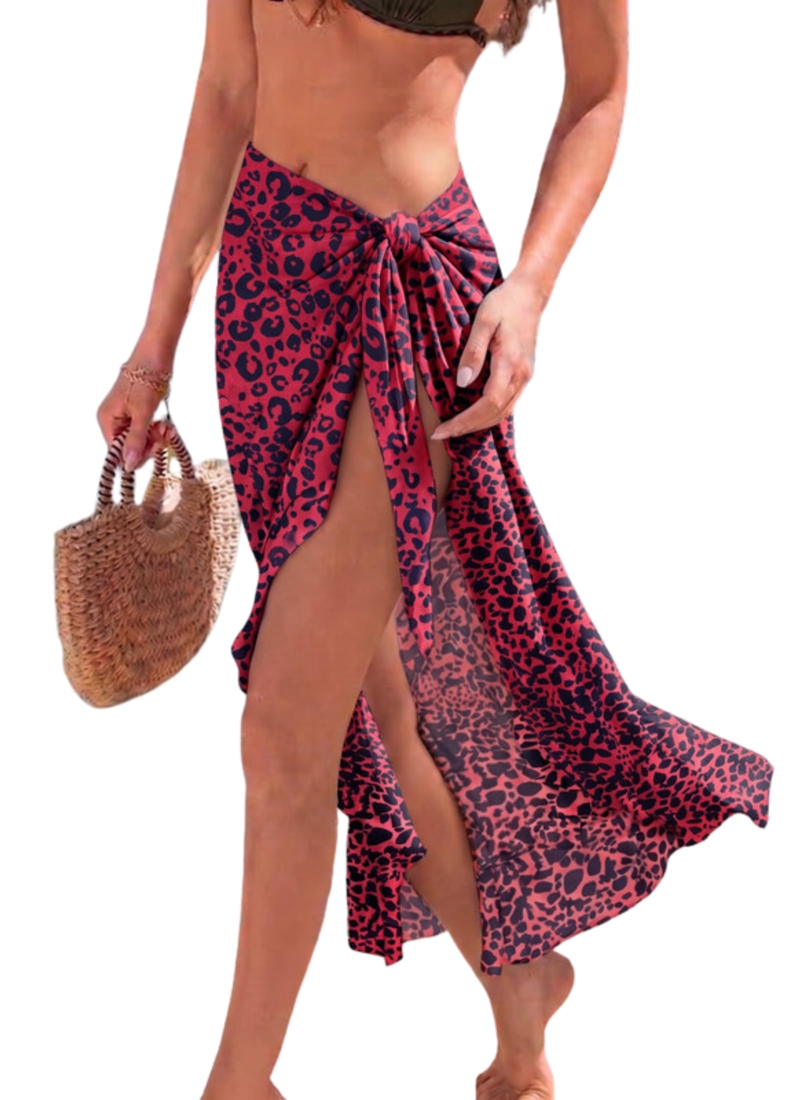 Printed Swimwear Cover-Up Sarong Pareo-image-31