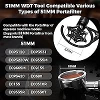 Vista 2 de IKAPE Herramienta de distribución WDT de 51mm con cepillo de limpieza