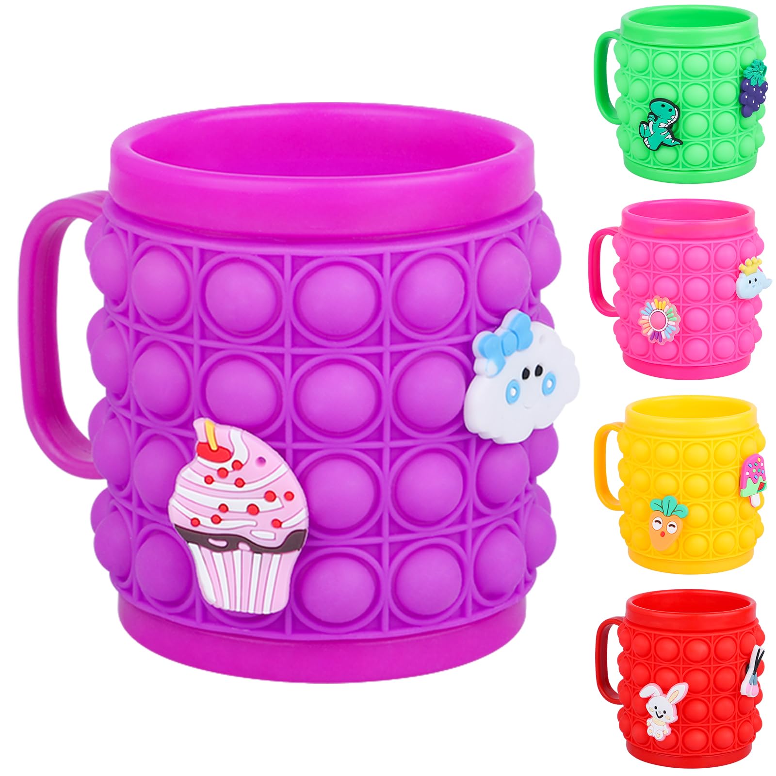 Alomois Cartoon Mugs for Teen, Birthday Gifts for Teen Birthday Party Favors Supplies Decor - One Piece (Purple)