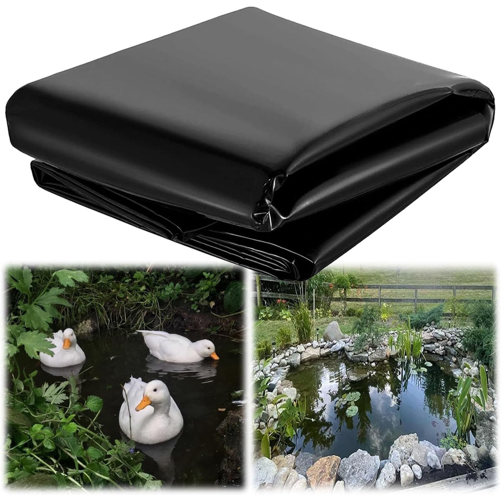 Bâche de bassin extérieur en PEHD durable bâche étanche pour cascade et ruisseau de jardin
