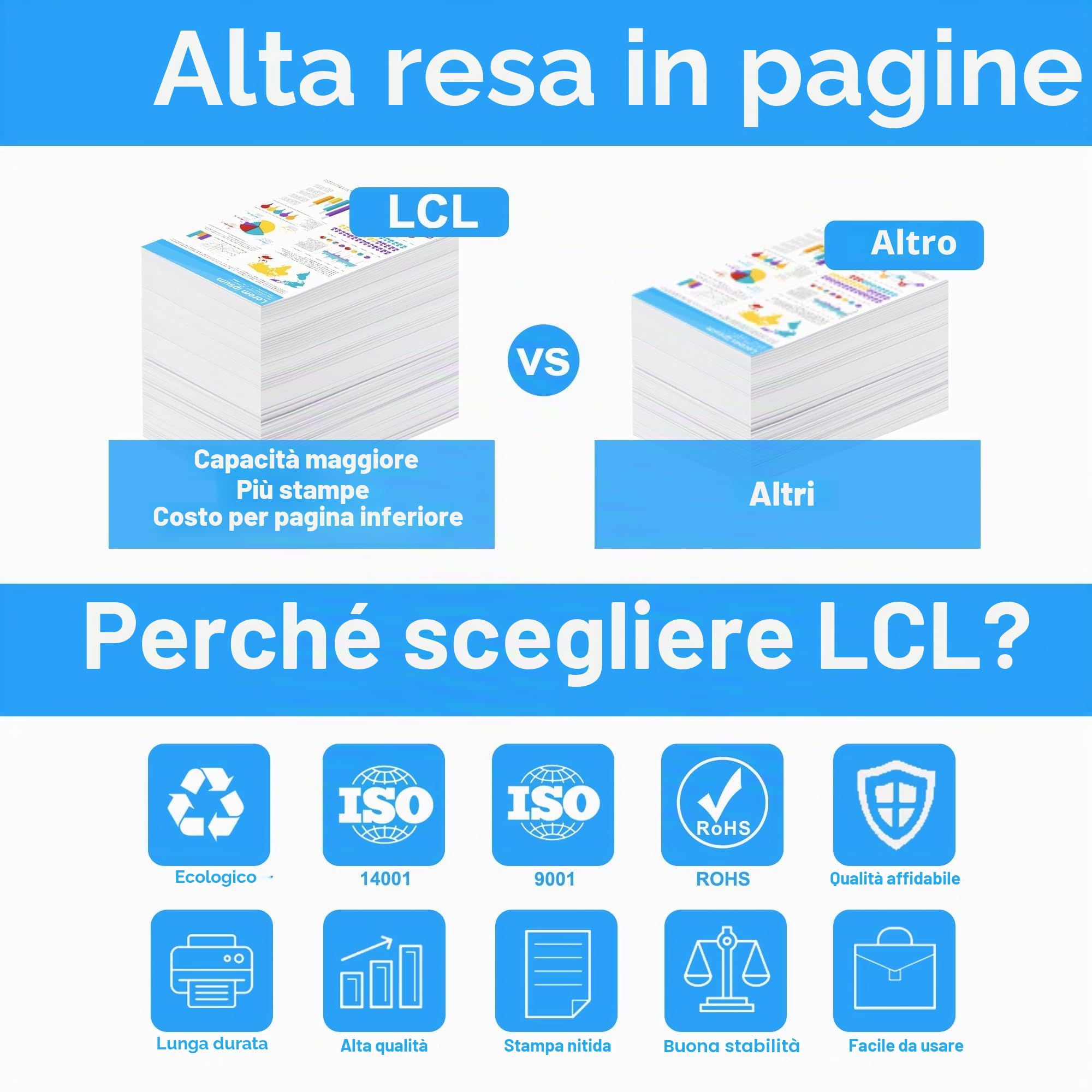 LCL PFI-030 PFI-031 Cartuccia d'inchiostro compatibile PFI030 PFI-030 PFI-031 PFI-030MBK PFI-030BK PFI-030C PFI-031M PFI-030Y Sostituzione per Canon ImagePrograf TM-240 TM-340 (FI030MBK/K/C/Y+PFI031M)