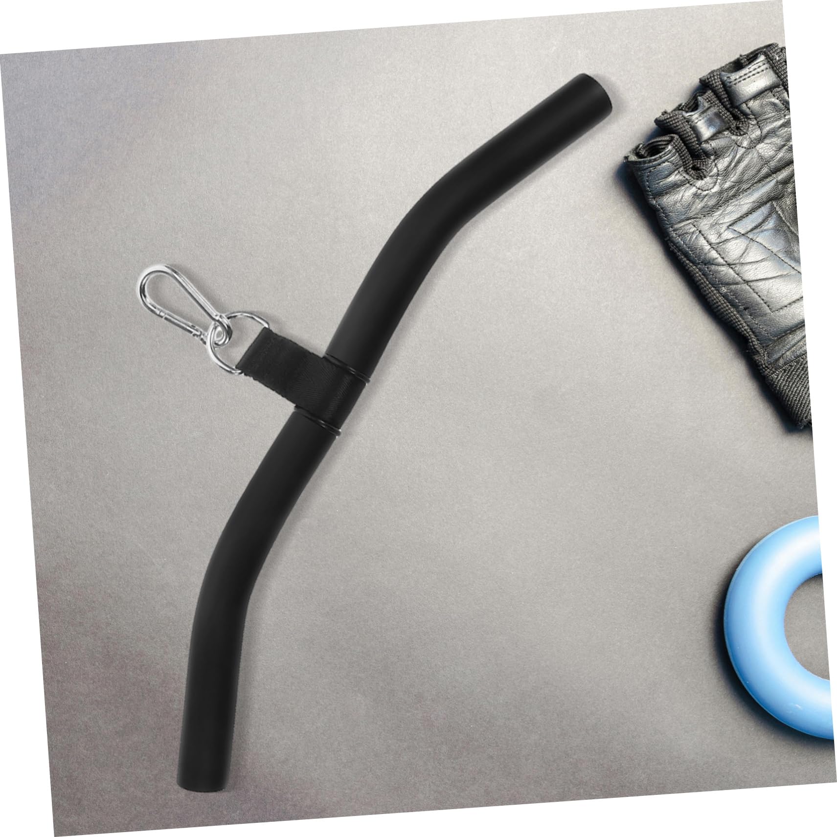 SUPVOX Barra Corta per LAT Machine in Acciaio Nero, Accessorio Fitness