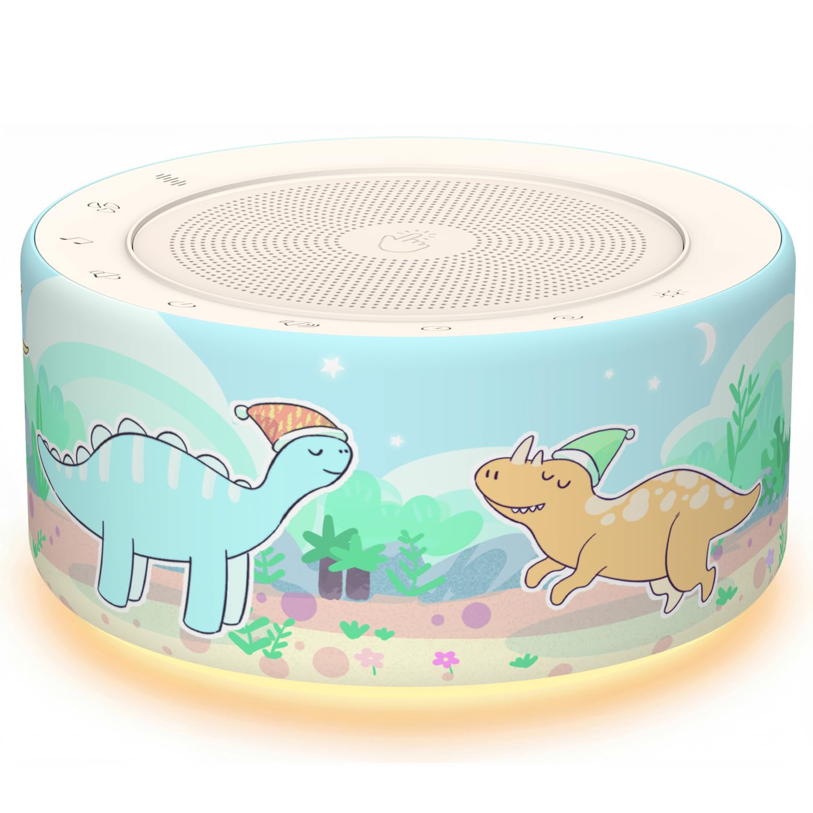 Kipcush White Noise Machine for Baby &amp; Adults, Sleep Sound Machine with 30 Soothing Sounds, 8-Color Night Light, Memory Function, White Noise for Sleeping, Nursery, Office, Travel, Relaxation