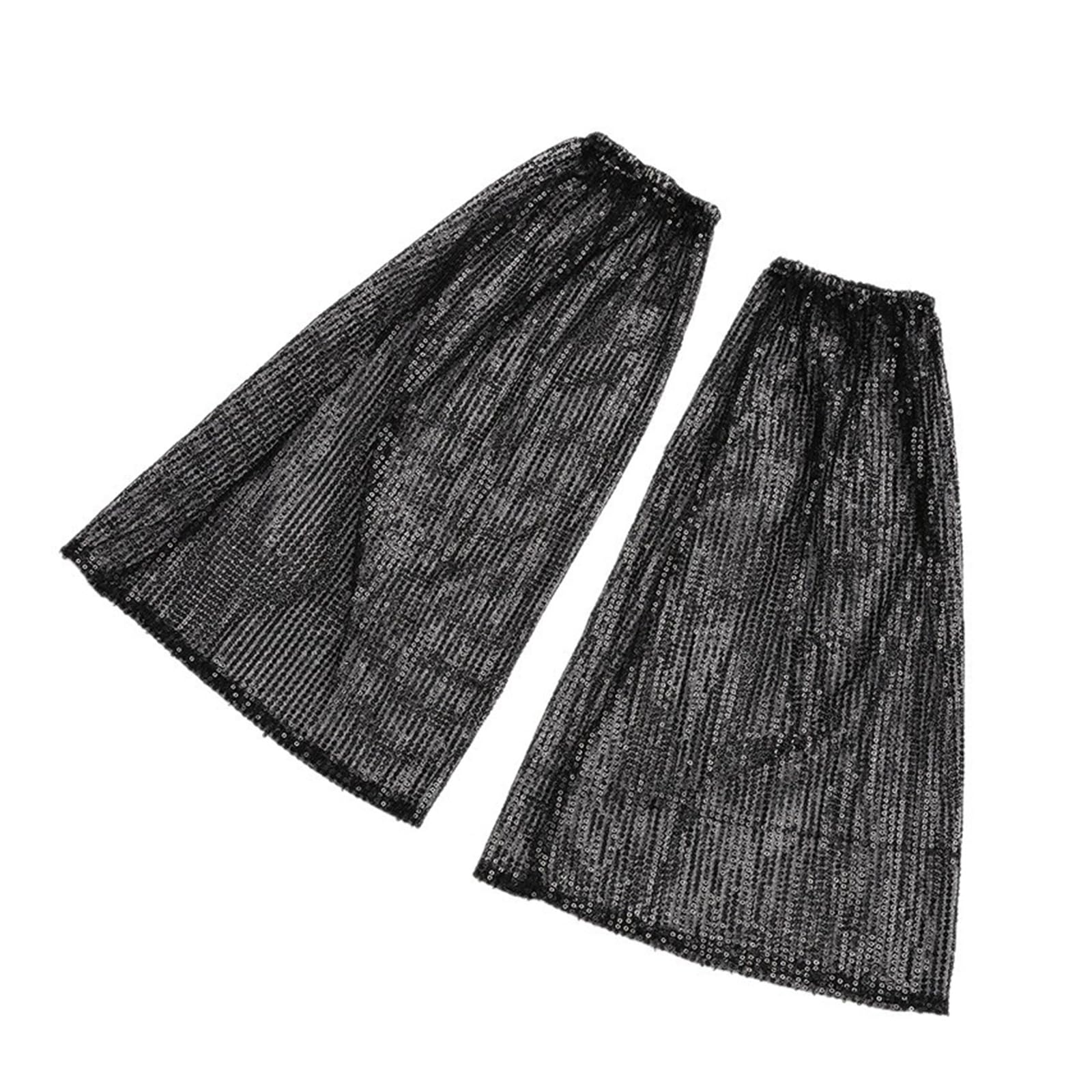 MICFENY High Elasticity Flared Leg Covers Glittering Dance Accessories Leg Warmer For Performers Theater Shows And Evening Event