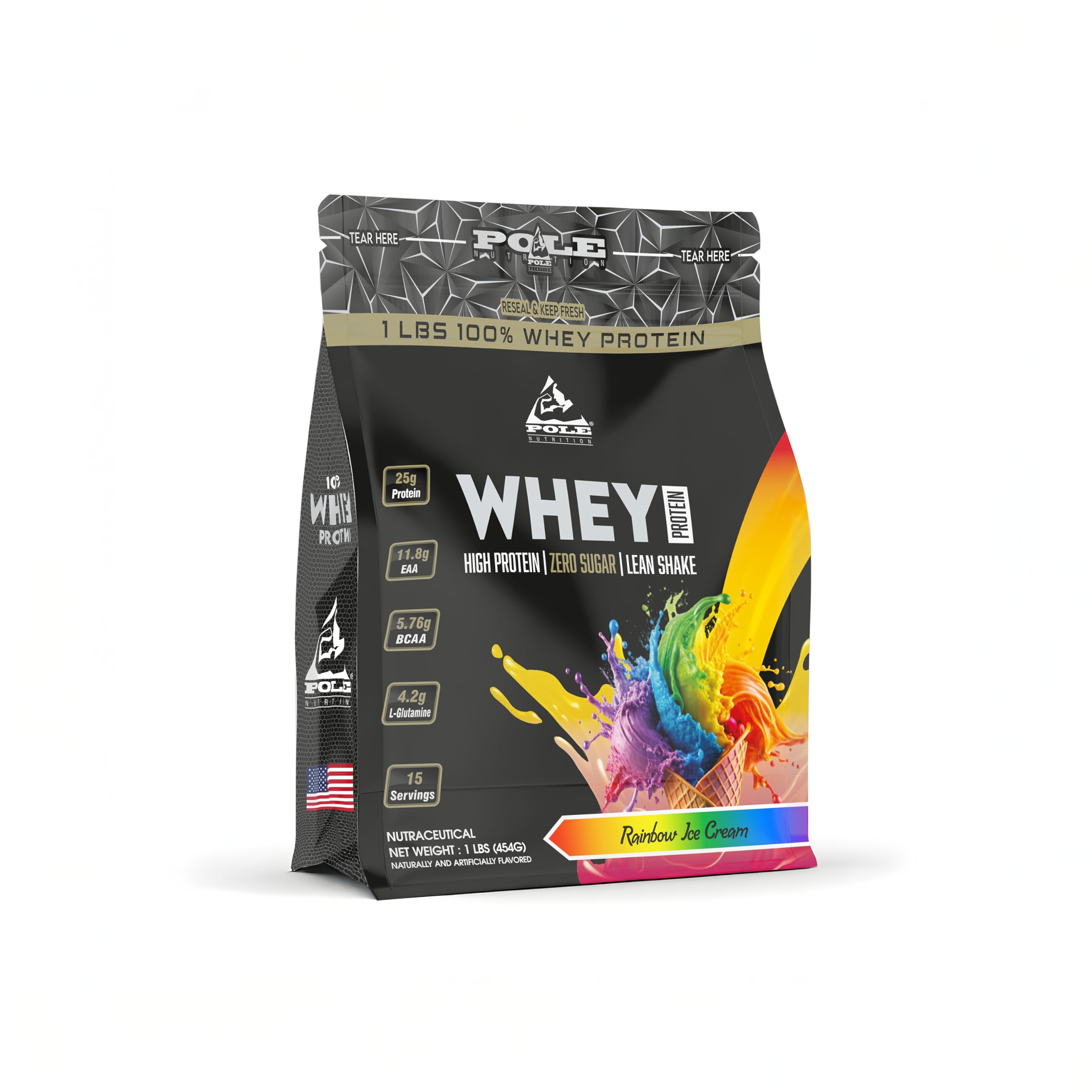 Pole Nutrition Whey Protein | Lean Muscle Shake | High Protein, Zero Sugar | 1 Lbs (454g) | Supports Recovery & Muscle Growth (1 lbs, TIRAMISU CAKE) — Amazon image 13