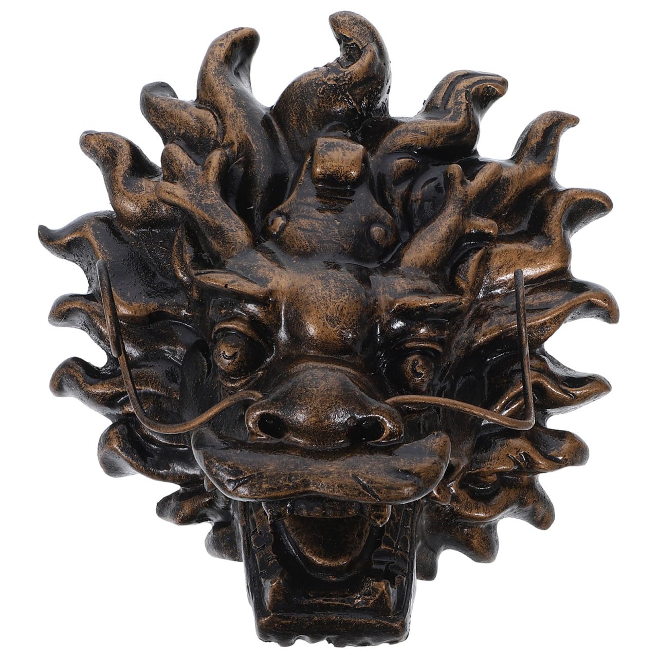 Alipis Fontana da Giardino Esterno a Muro Beccuccio a Testa di Drago in Resina, Design Elegante e Versatile per Uso Prolungato, Decorazione per e Spazi All'aperto