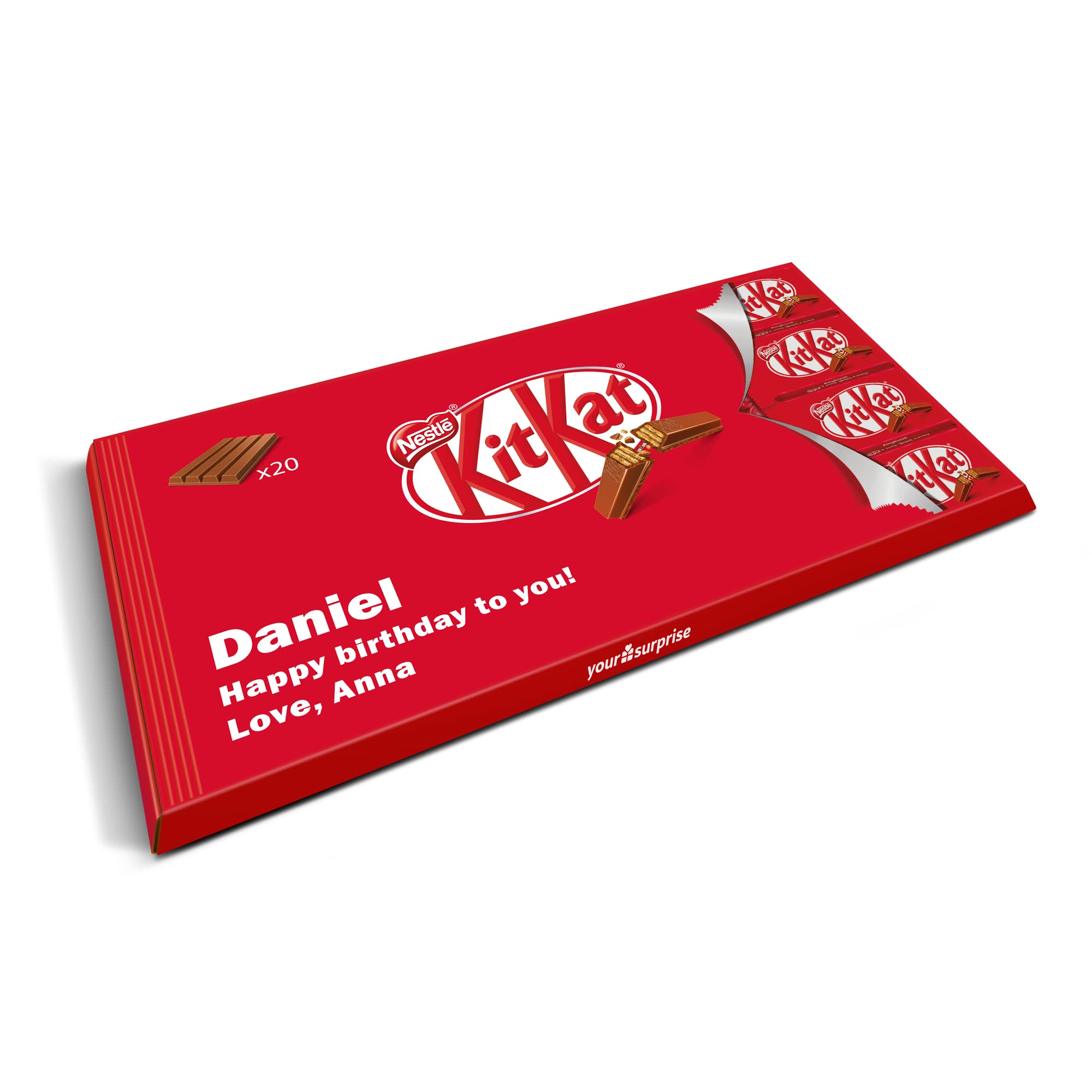 Buy Personalised XXL KitKat bar Personalised XXL KitKat Chocolate Bar featuring The Name