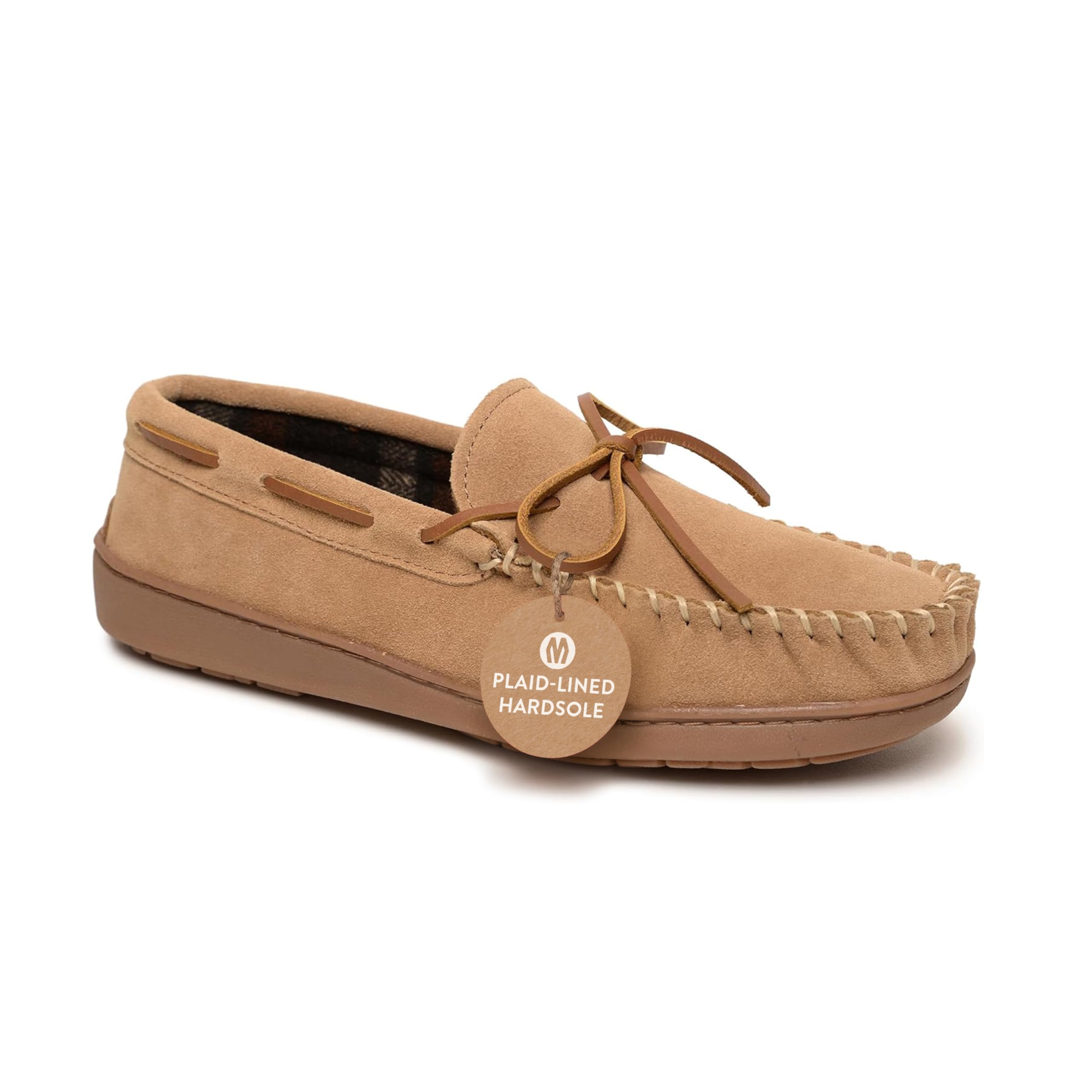 Minnetonka Plaid Lined Moccasin