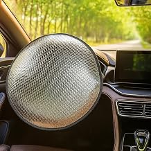 Double Thickness Steering Wheel Cover for Car Steering Wheel Universal with Rear Opening for Easy Installation (Diameter 43.5 cm)