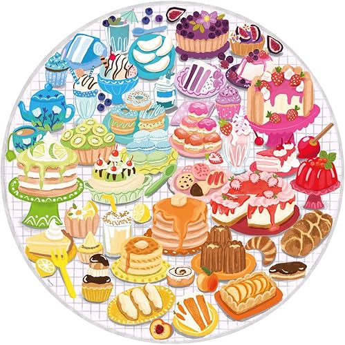 Miniatura 3 de Ravensburger - Rompecabezas redondo de 500 piezas - Postres (círculo de colores) - A partir de 12 años