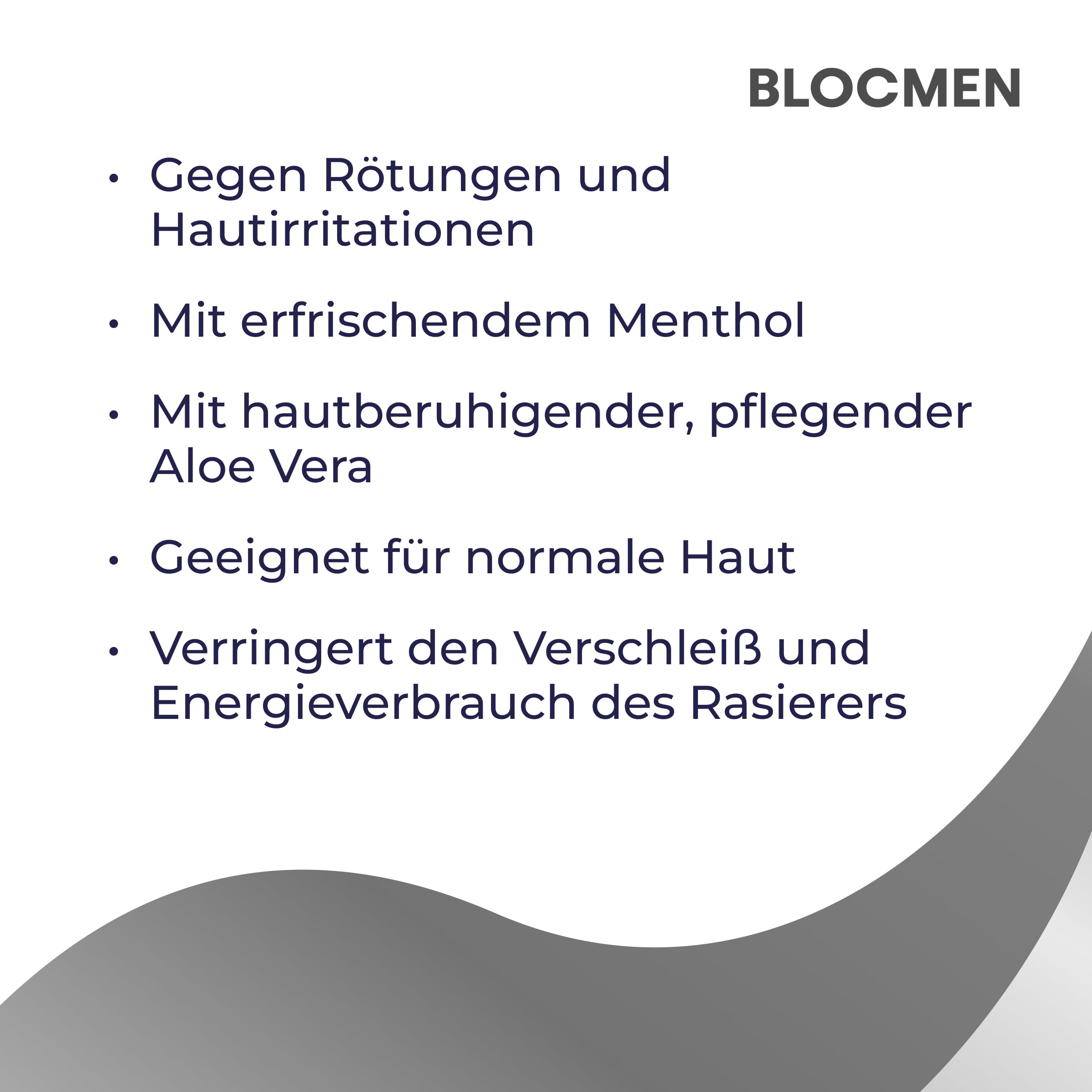 BLOCMEN Aloe Vera Rasurpuderstift 6x 60g für schonende Trockenrasur ohne Hautirritationen - Pre-Shave Powder Stick mit Aloe & Menthol für Männer