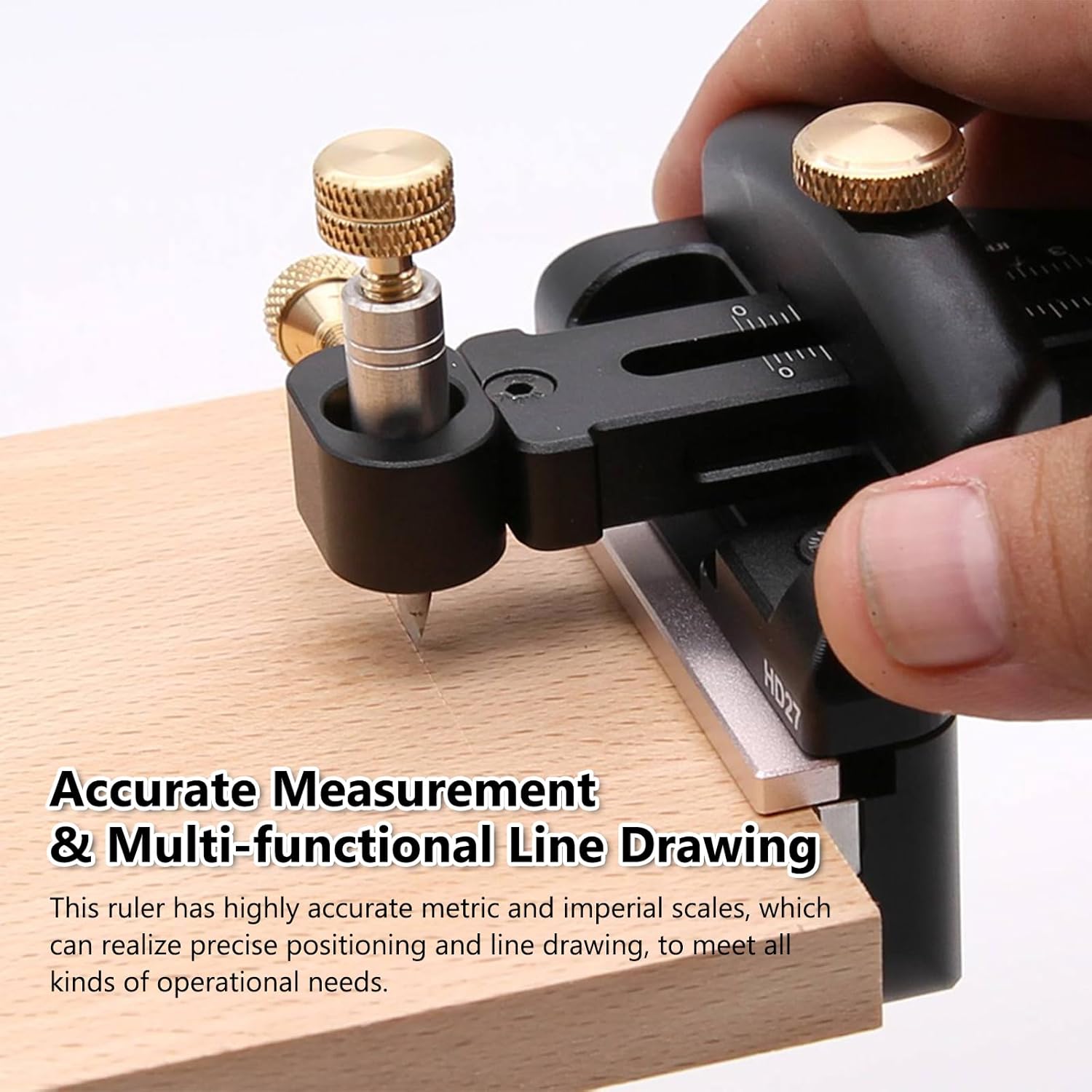 木工のスクリバーアルミニウム合金筆記者定規の多目的な筆記者木彫りプロジェクトのためのハンドツール