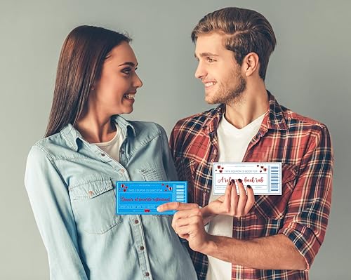 Miniatura 5 de SICOHOME 24 cupones de amor para él libro de cupones divertido y romántico para parejas cupones de novio cupones divertidos para enamorados tarjetas